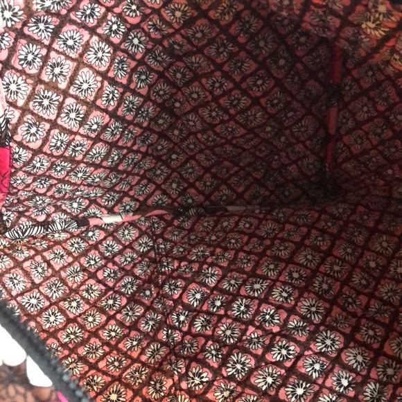 VERA BRADLEY Mocha Rouge XL travel bag carry on weekender with shoulder … - Picture 11 of 14